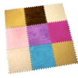 Square mosaic - sammet matta - skumpussel - DIY matta 25 * 25 cm