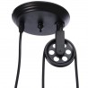 E27 - svart vintage lampa - retractable justerbar längd