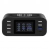 Qi trådlös laddare - snabbladdning 3.0 - 60W - 8-ports USB - laddstation