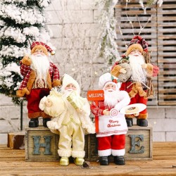 Juldekoration - Santa Claus - mini tyg docka