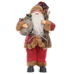 Juldekoration - Santa Claus - mini tyg docka