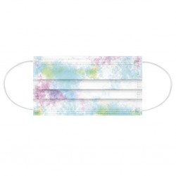 Mouth / face masks - 3-layer - disposable - tie-dye pattern - 10 - 20 - 30 - 50 - 60 - 70 piecesMouth masks
