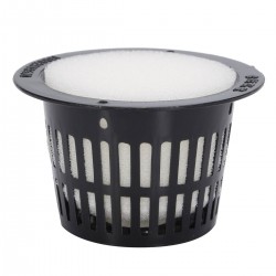 Mesh pot - basket - for hydroponic system plant / vegetable grow - with foam insert - 10 piecesGarden