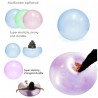 Transparent bubbelboll - uppblåsbar - tårresistent
