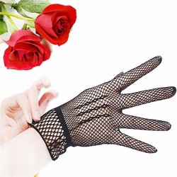 Fishnet handskar - tunn nylon spets - UV-bevis