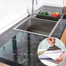 Moderna köksmöbler klistermärke - självhäftande tejp - vattentät - oljebevis - marmormönster