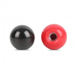 Röd svart koppar Ball Lever Knob - 2pcs