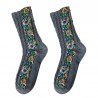 Embroidery Flower Socks - Ethnic Style - Kvinnor