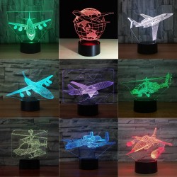 Air Plane Lamp - 3D Light - LED - 7 ColorsLights & lighting