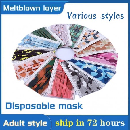 Disposable Face Mask - 50pcs/bag - Nonwoven - 3 LayerMouth masks