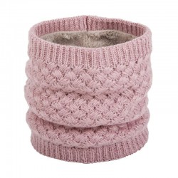 Varm rund stickad scarf - unisex