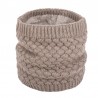 Varm rund stickad scarf - unisex