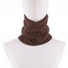 Knitted varm scarf med plysch - unisex