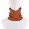 Knitted varm scarf med plysch - unisex