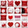 Röda hjärtan - Alla hjärtans dag - kuddeskydd - 45 * 45 cm