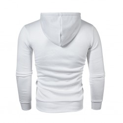 Varm hoodie med zipper - lång ärm - polka-dot print