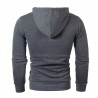 Varm hoodie med zipper - lång ärm - polka-dot print