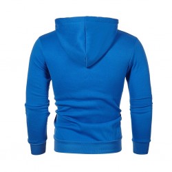 Varm hoodie med zipper - lång ärm - polka-dot print