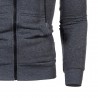 Varm hoodie med zipper - lång ärm - polka-dot print
