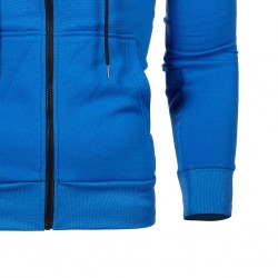 Varm hoodie med zipper - lång ärm - polka-dot print