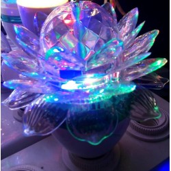 3W - E27 - kristall Led bulb - lotusblomma