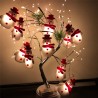 String med snögubbar - LED julgran dekorativa lampor