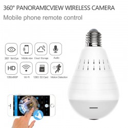 Mini IP säkerhetskamera - trådlös - LED - 960P - WiFi - CCTV - fiske - två sätt ljud - lampa - lampa