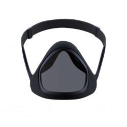 Transparent ansikte / munskydd - skyddande mask med öppen mun visir