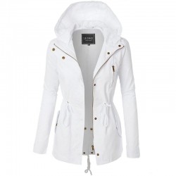 Varm huvajacka - lång - med zipper