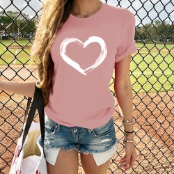 Hjärttryckt t-shirt - kort ärm