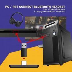 Wireless - Bluetooth - USB-C - adapter - ljudmottagare - sändare - omvandlare för Nintendo Switch - PS4 - PC