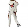 Modeable tracksuit med tryckta fjärilar - hoodie / byxor - set
