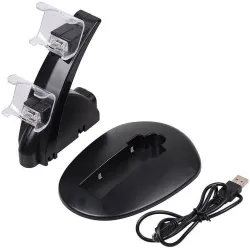 PS4 / Pro / Slim - controller laddning dock - stand - dubbla USB - LED