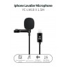 YC-LM10 II - 1,5m - 3m - 6m - professionell mikrofon Lavalier - kabel för iPhone