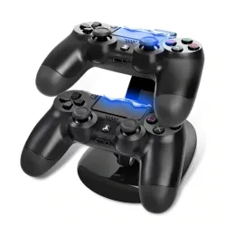 PS4 / Pro / Slim - controller laddning dock - stand - dubbla USB - LED