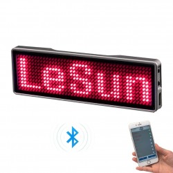 Digital LED-märke - insignia - programmerbar - rullande meddelandekort - Bluetooth