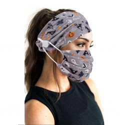 Mouth / ansikte skyddsmask - med ett huvudband - återanvändbar - bomull