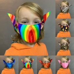 Skyddsmun / ansiktsmask för barn - återanvändbar - elf öron