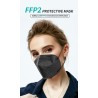FFP2 - KN95 - PM2.5 - antibakteriell skyddsmun / ansiktsmask - 5-skikt - återanvändbar - 10 / 20 / 50 / 100 bitar