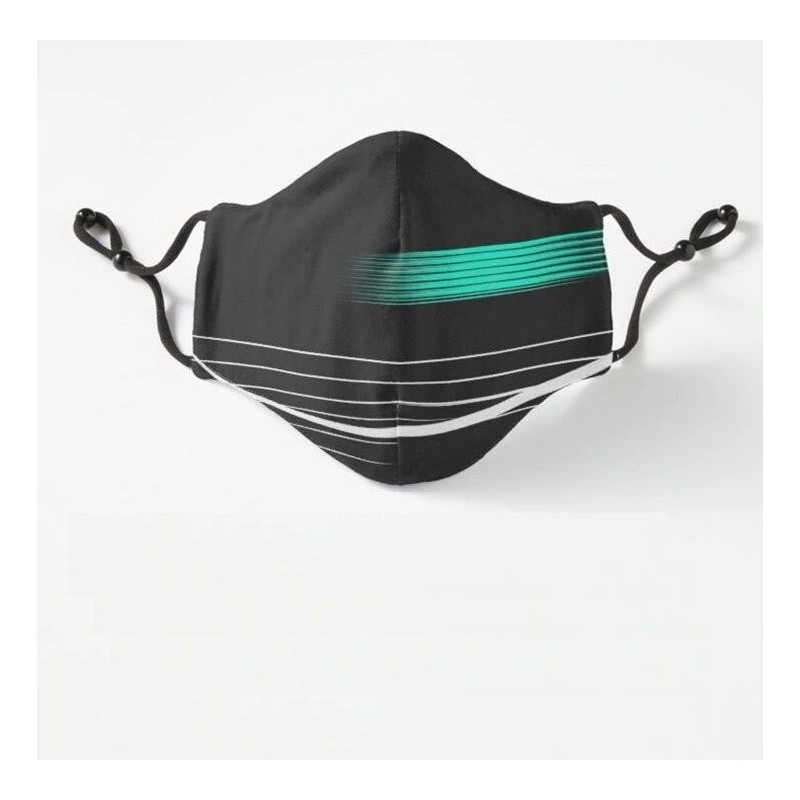 Skyddande ansikte / munmask - PM.25 filter - återanvändbar - formel racing