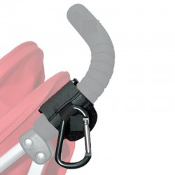 Krok för barnvagn - metallspänne - rem med karbinhake