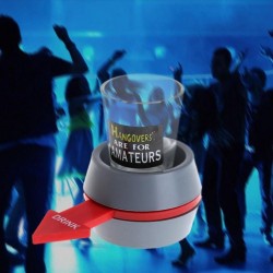 Alcohol drinking game spinning toy - roulette shot game