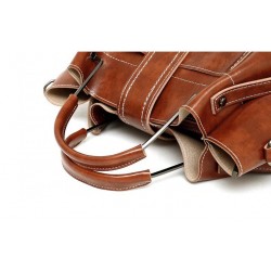 Ladies leather handbag set - with messenger bag and purse - 3pcs/set