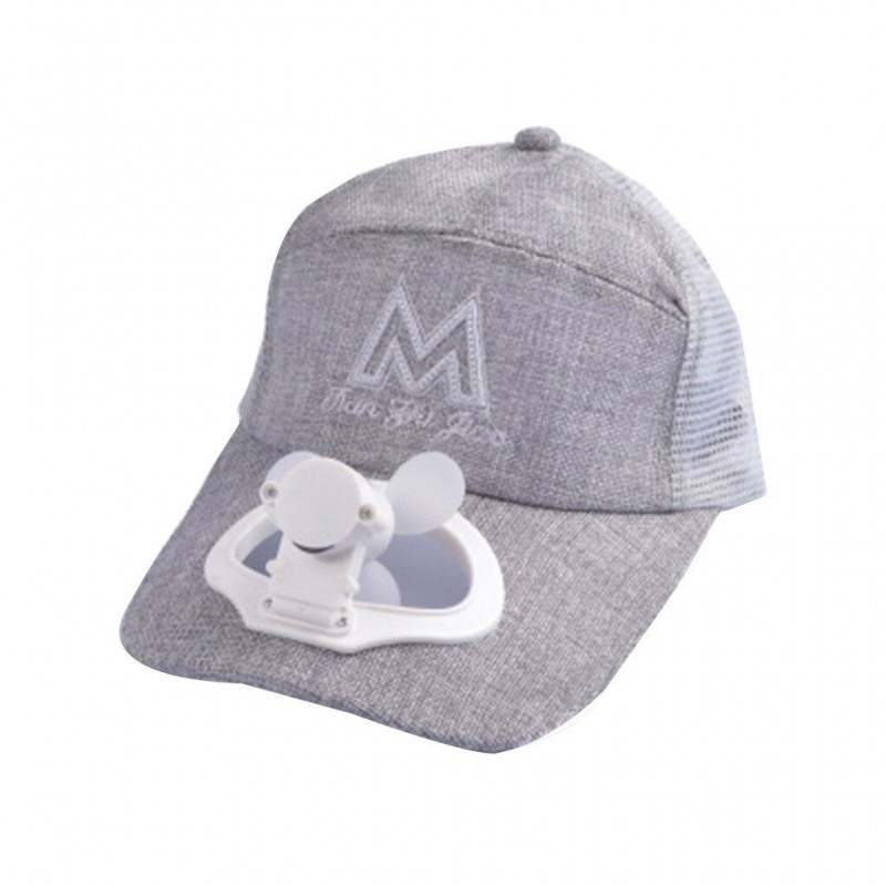 Baseball cap with electric fan - unisex