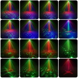 Mini RGB LED disco party light - laser projector - USB rechargeable