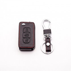 Car leather key cover - PEUGEOT - RCZ - 206 - 207 - 306
