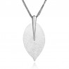 Big crystal leaf pendant - necklaceNecklaces