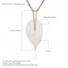 Big crystal leaf pendant - necklaceNecklaces
