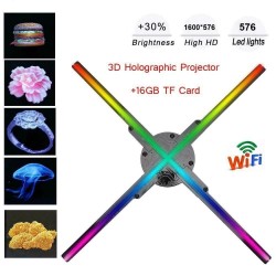 3D hologram projector fan - 576 LEDs - WiFi/PC Control
