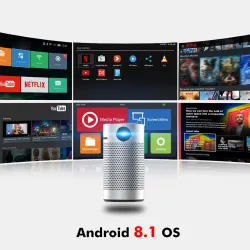 P7 HD - LED - video - pocket mini projector - Android - WIFI - 1080P 4K